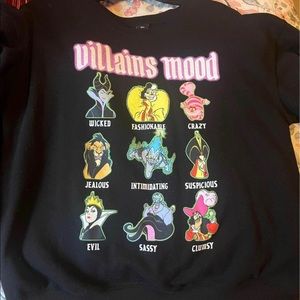 Disney Villians crewneck